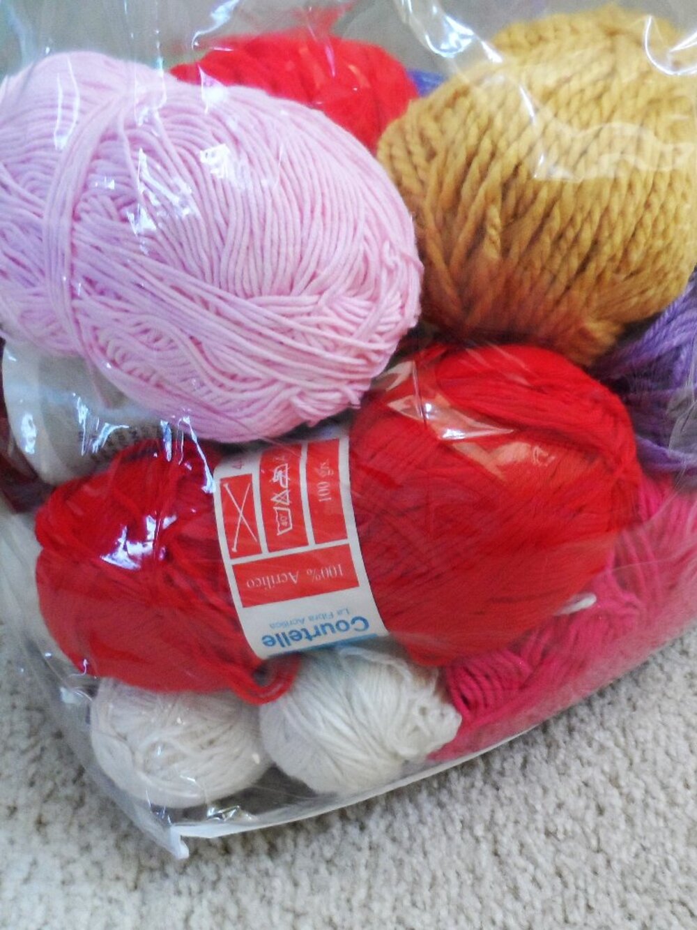 bundle - Yards, Knitting/Crochet different colors 800gr